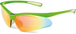 KROSS Okulary rowerowe DX-Optic 2 T4COK000014GRWH Zielono-biały RABAT