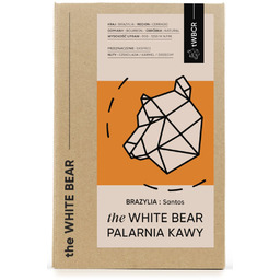 Kawa ziarnista The White Bear Brazylia Santos 1kg