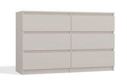 Duża komoda, nowoczesna, Malwa, 120x30x75 cm, kaszmir