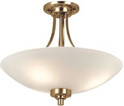 Lampa sufitowa WELLES-3AB Endon szklany klosz vintage biały