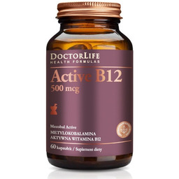 DOCTOR LIFE_Active B12 aktywna witamina B12 500mg suplement