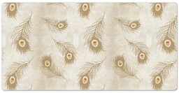 Ochronna podkładka Kompozycja piór pawia 100x50 cm