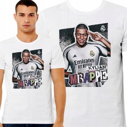 Koszulka Męska Kylian Mbappe Real Madryt Francja Prezent