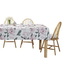 Detexpol Obrus na stół 110x160 pudrowy kwiaty 4269