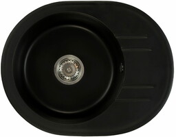 Zlewozmywak granitowy BELLA Czarny mat