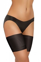 Opaska na uda Thigh Bands gładka czarna Sesto