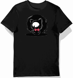 Koszulka męska czarna z motywem Hello Kitty