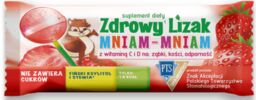 Zdrowy Lizak Mniam - Mniam Truskawka 6g