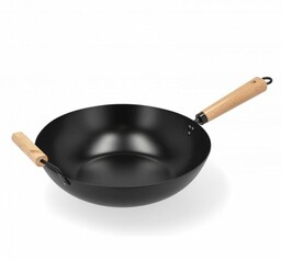 Holm KITCHEN Wok Stalowy z Powłoką Nieprzywierającą 32,5