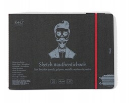 SMLT Szkicownik szyty z gumką A5 165g -
