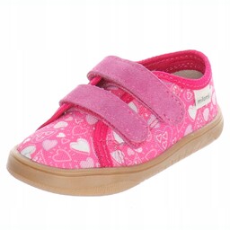 Tenisówki Pantofle Kapcie Dziecięce Barefoot Milami Fuxia Hearts