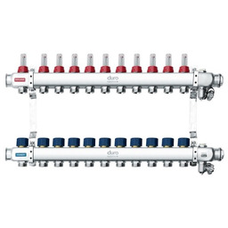 Rozdzielacz do podłogówki 1" R-11 sekcji Duro