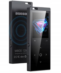 Odtwarzacz MP3 Dodosoul M800B czarny metalowy 128GB Bluetooth