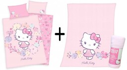 Hello Kitty Pościel 100x135 do łóżeczka kotka Koc