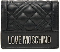 Mały Portfel Damski LOVE MOSCHINO JC5601PP1MLA000B Czarny