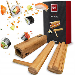 Zestaw Maszynka do Robienia Sushi Roller Drewniany Bambusowe