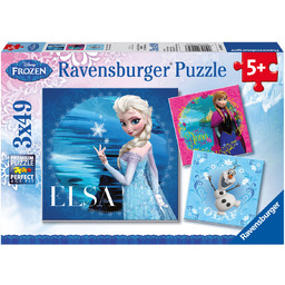 Ravensburger, puzzle, Disney, Kraina Lodu Elsa, Anna