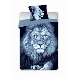Faro Pościel bawełniana 160x200 Wild Lew biała szara
