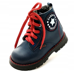 Trzewiki trapery ocieplane Zimowe glany Skóra Naturalna Zarro