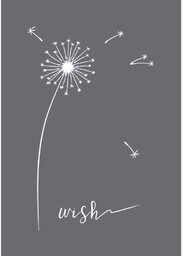 Rayher 45105000 szablon Wish, format DIN A5,