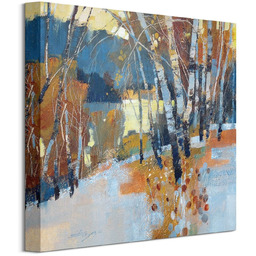 Winter Lake - obraz na płótnie