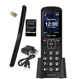 Telefon komórkowy dla seniora Maxcom MM34D duże klawisze