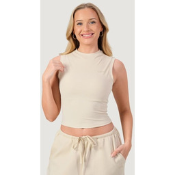 GymBeam Damski top Turtleneck NEO Almond