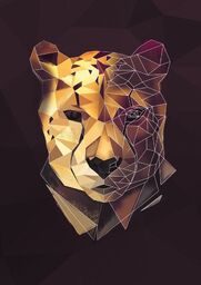 Gepard - plakat Wymiar do wyboru: 30x40 cm