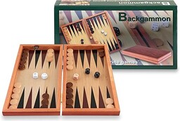 Aquamarine Games SG1019 Backgammon, kolor naturalny, 15,5 x