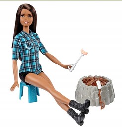 Zestaw Barbie na Biwaku Brunetka