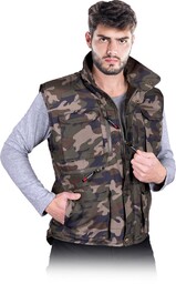 BEZRĘKAWNIK OCHRONNY OCIEPLANY REIS KORMORAN; MORO (XXXL)