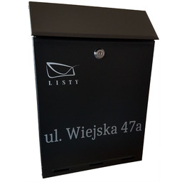 Skrzynka Pocztowa Na Listy- Duża C4- Dowolny Napis