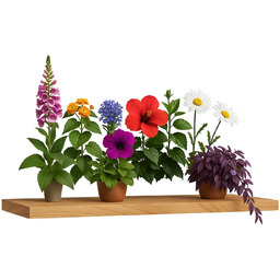 Edinos Ścienna półka na kwiaty dąb sonoma M1-F32