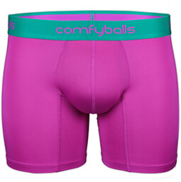 COMFYBALLS Bokserki do biegania LONG PERFORMANCE neon purple