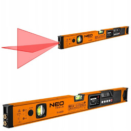 Neo Poziomnica Elektroniczna LCD Laserowa Aluminium Poziomica 60cm