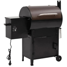 Edinos Grill na pellet z kominem czarny 104