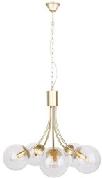 Candellux Modernistyczny żyrandol na łańcuchu Dani balls złoty