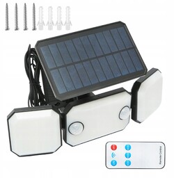 Lampa Solarna Led Czujnik Ruchu Zmierzchu Halogen Zewnętrzny