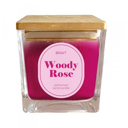 BRAIT Świeca piaskowa Woody Rose 130 g