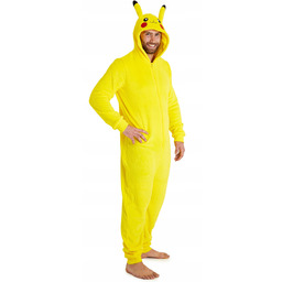 Pokemon Pikachu kombinezon polarowy dla dorosłych XXL ŻółtY