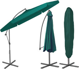 Funfit Gaarden Parasol ogrodowy składany na wysięgniku /zielony/