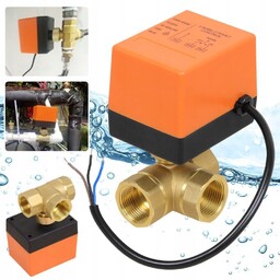 Elektrozawor Zawor 3 Drogowy kulowy DN20 220V
