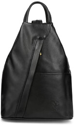 Plecak damski czarny Vera Pelle T52