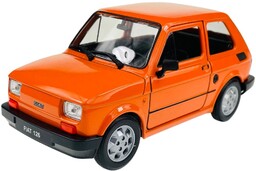 Welly Fiat 126P Pomarańczowy 1:21 Samochód Nowy Metalowy