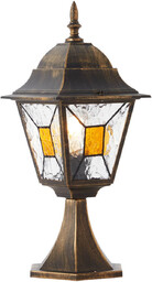 Brilliant Zewnętrzna latarnia retro Janel 90983A86 metalowa złoty