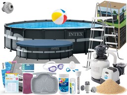 Basen Intex 549x132 Ogrodowy Stelażowy 26330 19w1
