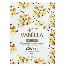 HOT VANILLA SACHET Warming gourmet massage oil (3