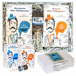 PREZENT UPOMINEK BOX ZESTAW MIX KAWY HERBATY LIZAK