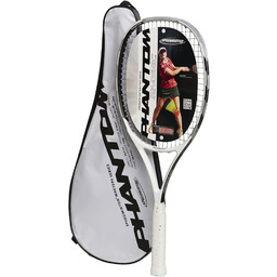 Speedminton Racket Phantom, biały/czarny/srebrny