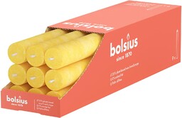 Bolsius Świeca Stołowa, Jasnożółty, 9 Sztuk
